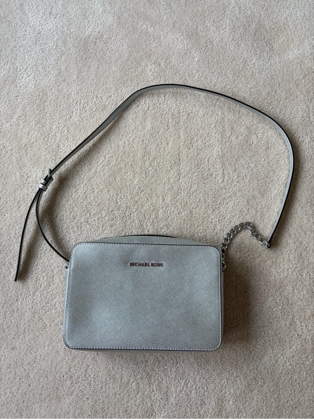 Michael Kors Silver Crossbody Bag